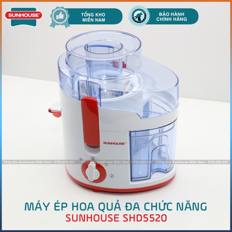 Máy ép nước hoa quả Sunhouse SHD5520 - 260W